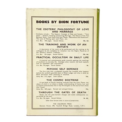 Lot 162 - (Violet Mary Firth) FORTUNE, Dion.