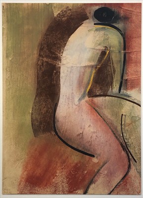 Lot 496 - Mary STORK (1938-2007) Shakti Watercolour and...