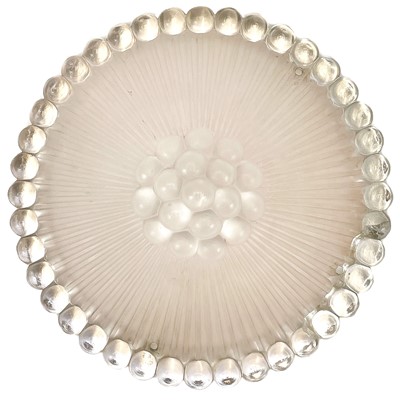 Lot 274 - A Lalique moulded and frosted glass lampshade.