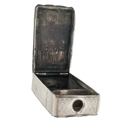 Lot 98 - A Victorian silver vesta cum cheroot cutter case fob by Frederick Marson.