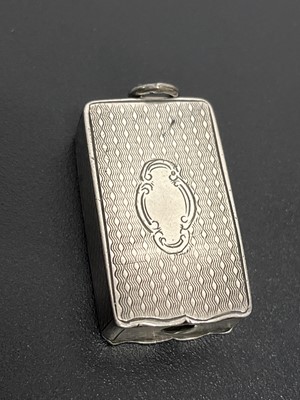 Lot 98 - A Victorian silver vesta cum cheroot cutter case fob by Frederick Marson.