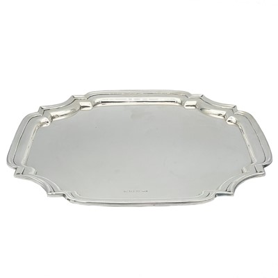 Lot 32 - A modern silver tray.