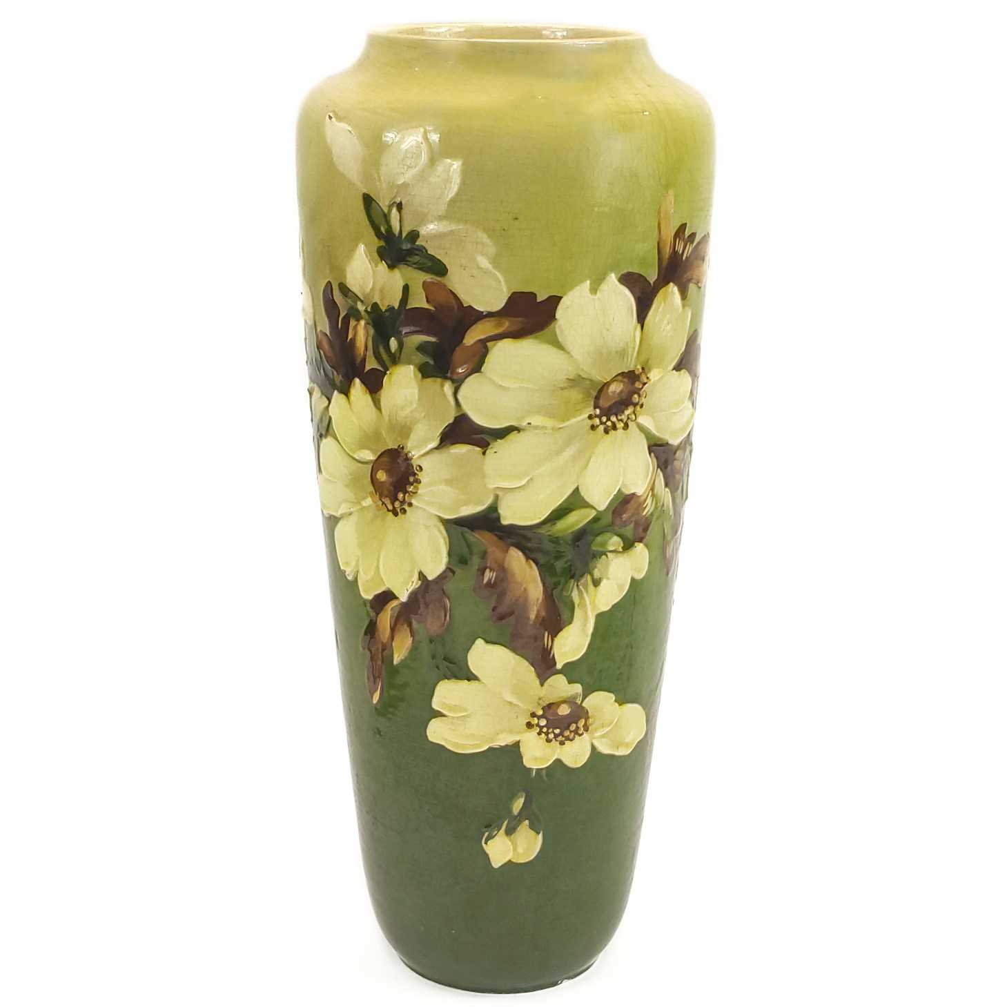 Lot 470 - A Leeds Art Pottery tall vase.