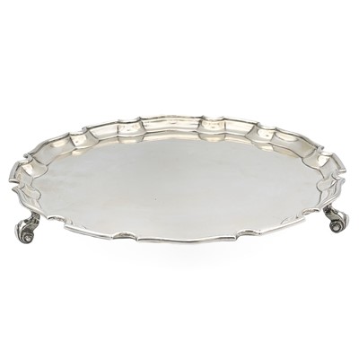 Lot 138 - A modern silver salver by C J Vander Ltd.