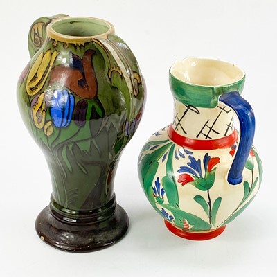 Lot 271 - A Dutch De Distel Art Nouveau pottery vase.