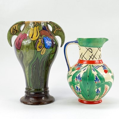 Lot 271 - A Dutch De Distel Art Nouveau pottery vase.