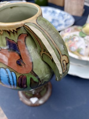 Lot 271 - A Dutch De Distel Art Nouveau pottery vase.