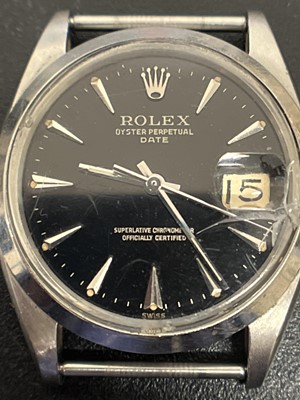 Lot 160 - ROLEX - A 1960's Rolex Oyster Perpetual Date Chronometer gentleman's wristwatch.