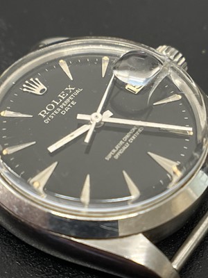 Lot 160 - ROLEX - A 1960's Rolex Oyster Perpetual Date Chronometer gentleman's wristwatch.