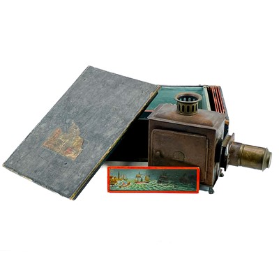 Lot 96 - A German E.P tin plate Magic Lantern.