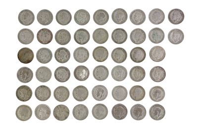 Lot 1 - Pre 1947 GB silver - £5