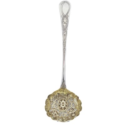 Lot 208 - A George III silver sugar sifting spoon by the Batemans.