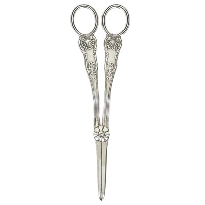 Lot 171 - A pair of early Victorian silver grape scissors by William Eaton.