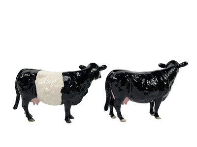 Lot 233 - A Beswick pottery Belted Galloway Cow.