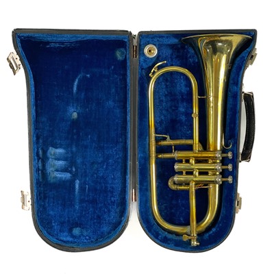 Lot 217 - A vintage B&S 'Sonora' Flugelhorn.