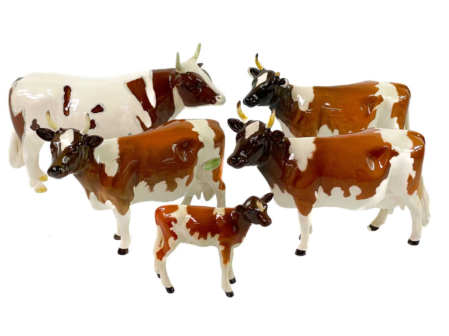 Lot 232 - Beswick pottery Ayreshire cattle.