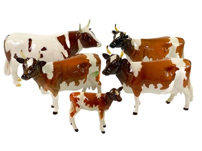 Lot 232 - Beswick pottery Ayreshire cattle.