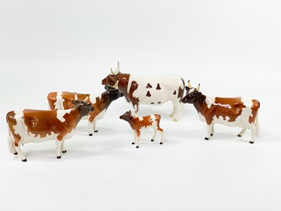 Lot 232 - Beswick pottery Ayreshire cattle.