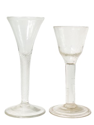 Lot 315 - A George III wine glass.