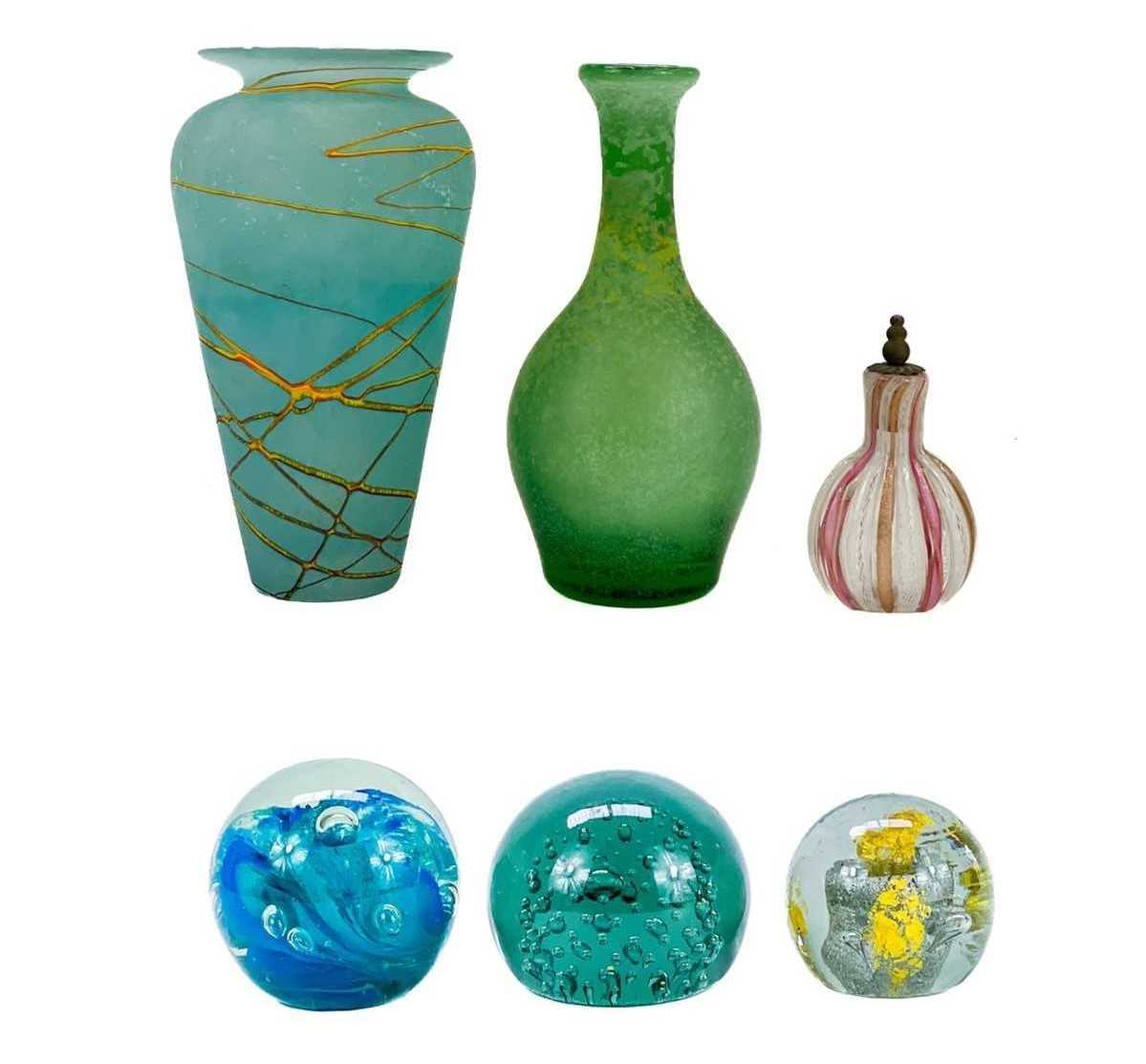 Lot 298 An art glass vase.