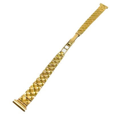 Lot 109 - Two 9ct gold lady's watch straps.