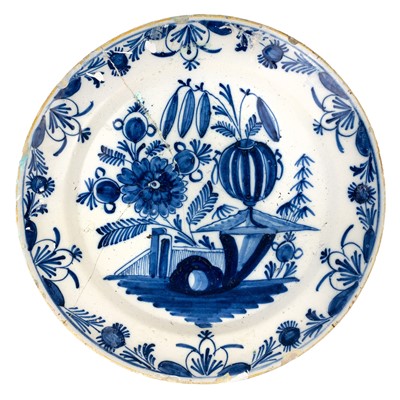 Lot 241 - A Dutch Delft blue and white bowl.