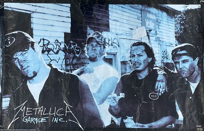 Lot 322 - Metallica 'Garage Inc'  promo poster.