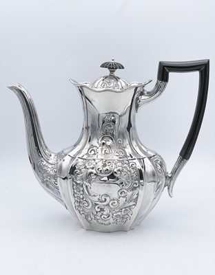 Lot 228 - A late Victorian four-piece silver tea set by William Hutton & Sons Ltd.