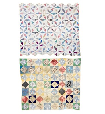 Lot 220 - Two North American patchwork quilts.