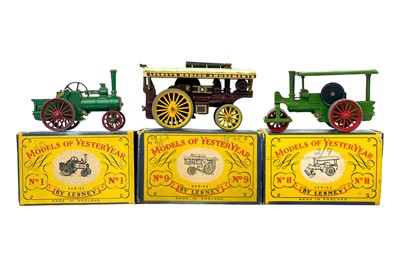 Lot 751 - Lesney - Models of Yesteryear boxed steam vehicles etc (total 5 models)