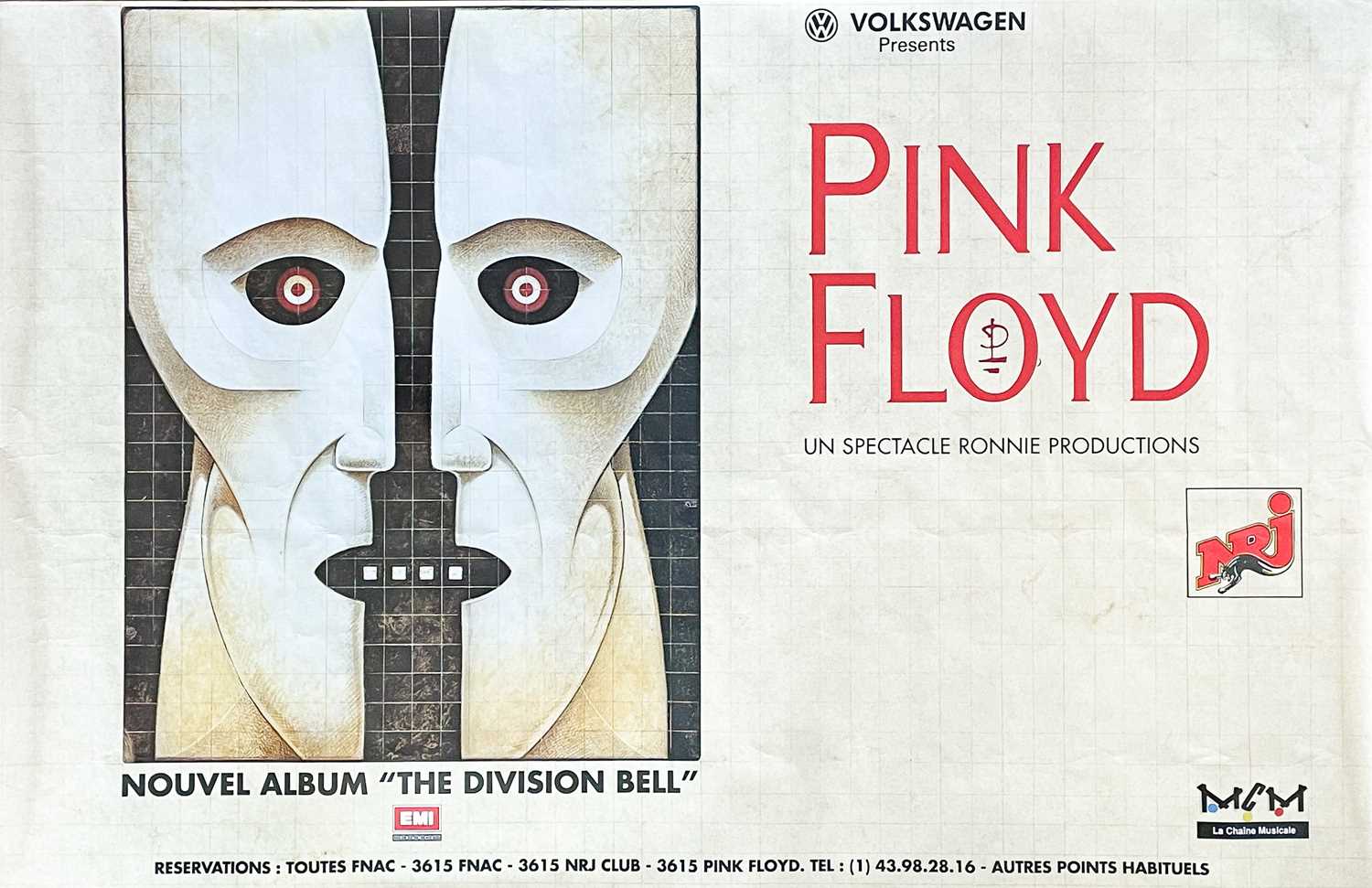 Lot 256 - Pink Floyd promo poster.