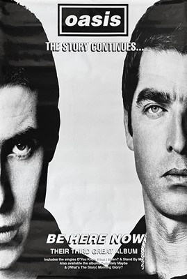 Lot 129 - Oasis billboard promo poster and one other.