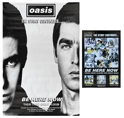 Lot 129 - Oasis billboard promo poster and one other.