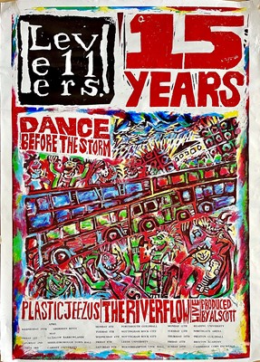 Lot 141 - The Levellers billboard promo poster.