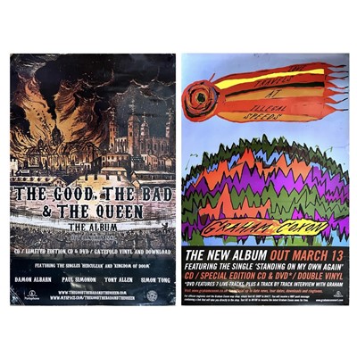 Lot 243 - Graham Coxon and The Good, The Bad, and The Queen promo posters.