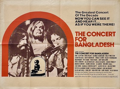 Lot 93 - 'The Concert for Bangladesh' British Quad poster.