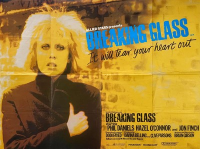 Lot 265 - 'Breaking Glass' British Quad poster.