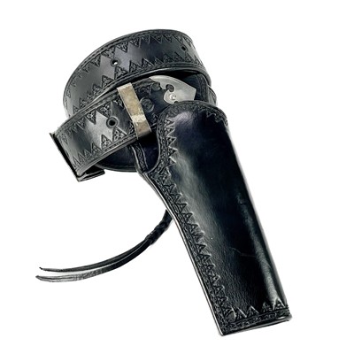 Lot 186 - A handmade leather holster.