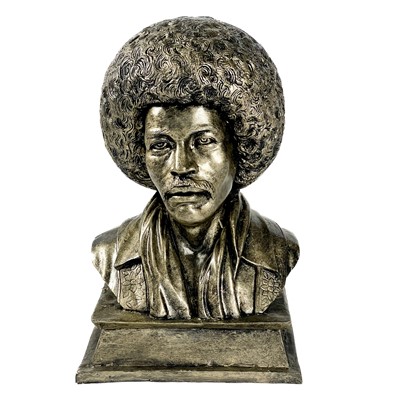 Lot 344 - Jimi Hendrix. A large plastic resin bust.