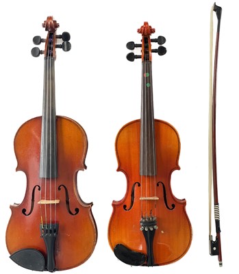 Lot 36 - Two late 20th century cased Violins.