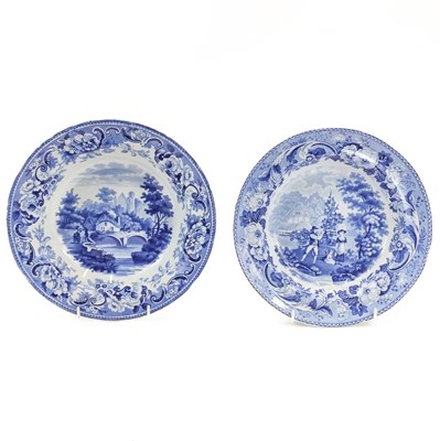 Lot 256 - A Bathwell and Goodfellow blue and white soup bowl.