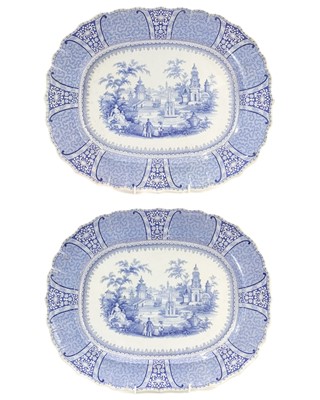 Lot 246 - A pair of Robinson, Wood & Brownfield Versailles pattern meat platters.