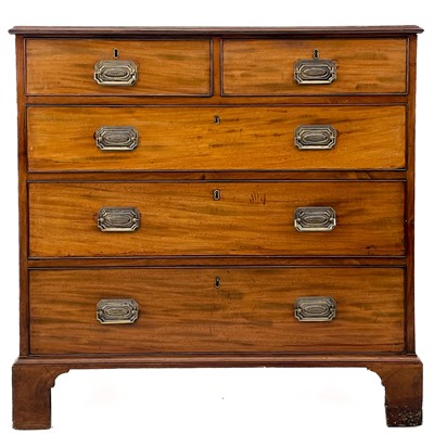 Lot 427 - A 19th century mahogany chest of drawers.