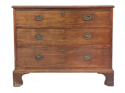 Lot 438 - A Regency mahogany chest of drawers.