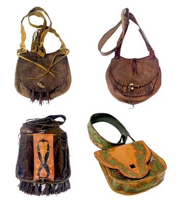 Lot 197 - Four handmade leather bags.