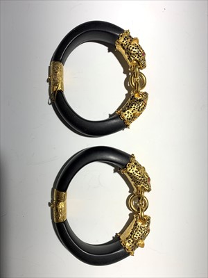 Lot 2510 - Two Duchess of Windsor Panther bracelets by...