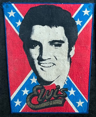 Lot 123 - Rare Elvis Presley flag.