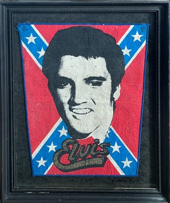 Lot 123 - Rare Elvis Presley flag.