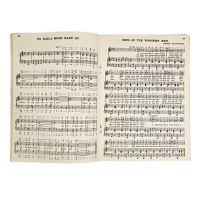 Lot 308 - Labour Party Song Book; Labour Anthems Traditional Songs & Community Favourites