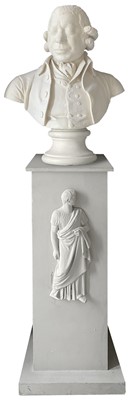 Lot 328 - A plaster bust